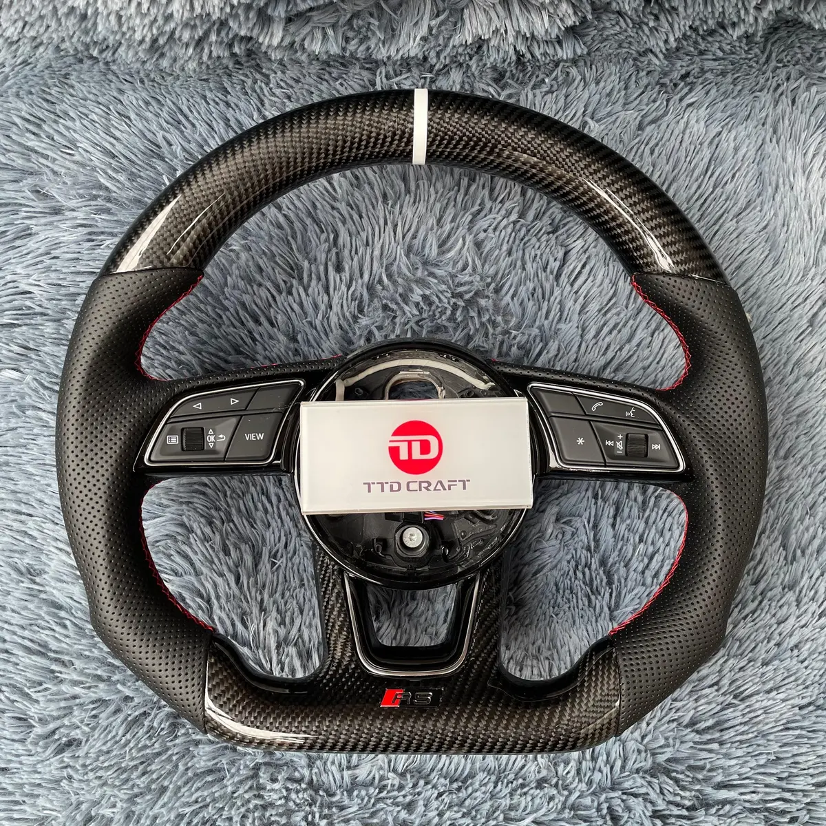 Ttd Craft Audi 2017-2020 8V B9 A3 S3 Rs3 A4 S4 A5 S5 Rs5 Carbon Fiber Steering Wheel 1