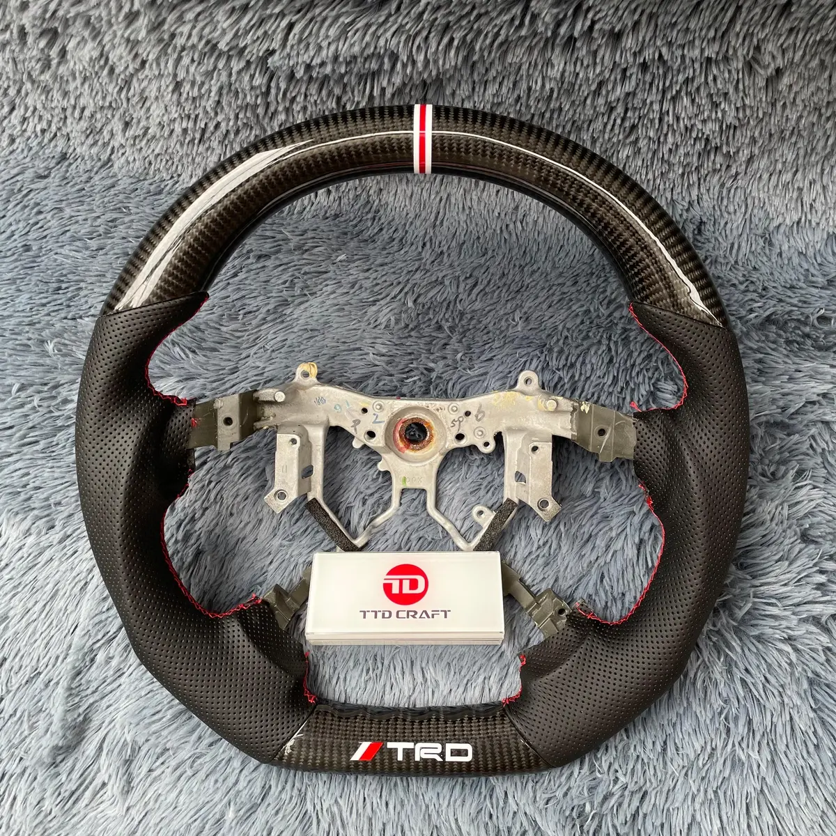 Gloss Carbon Fiber Steering Wheel Toyota 2007-2013 Tundra Sequoia |Ttd Craft 2