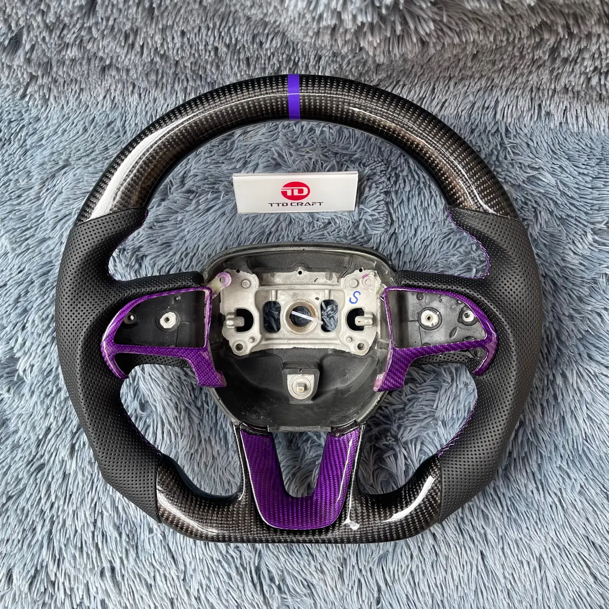 Ttd Craft Dodge 2016-2023 Charger Challenger / 2014-2023 Durango Carbon Fiber Steering Wheel 1