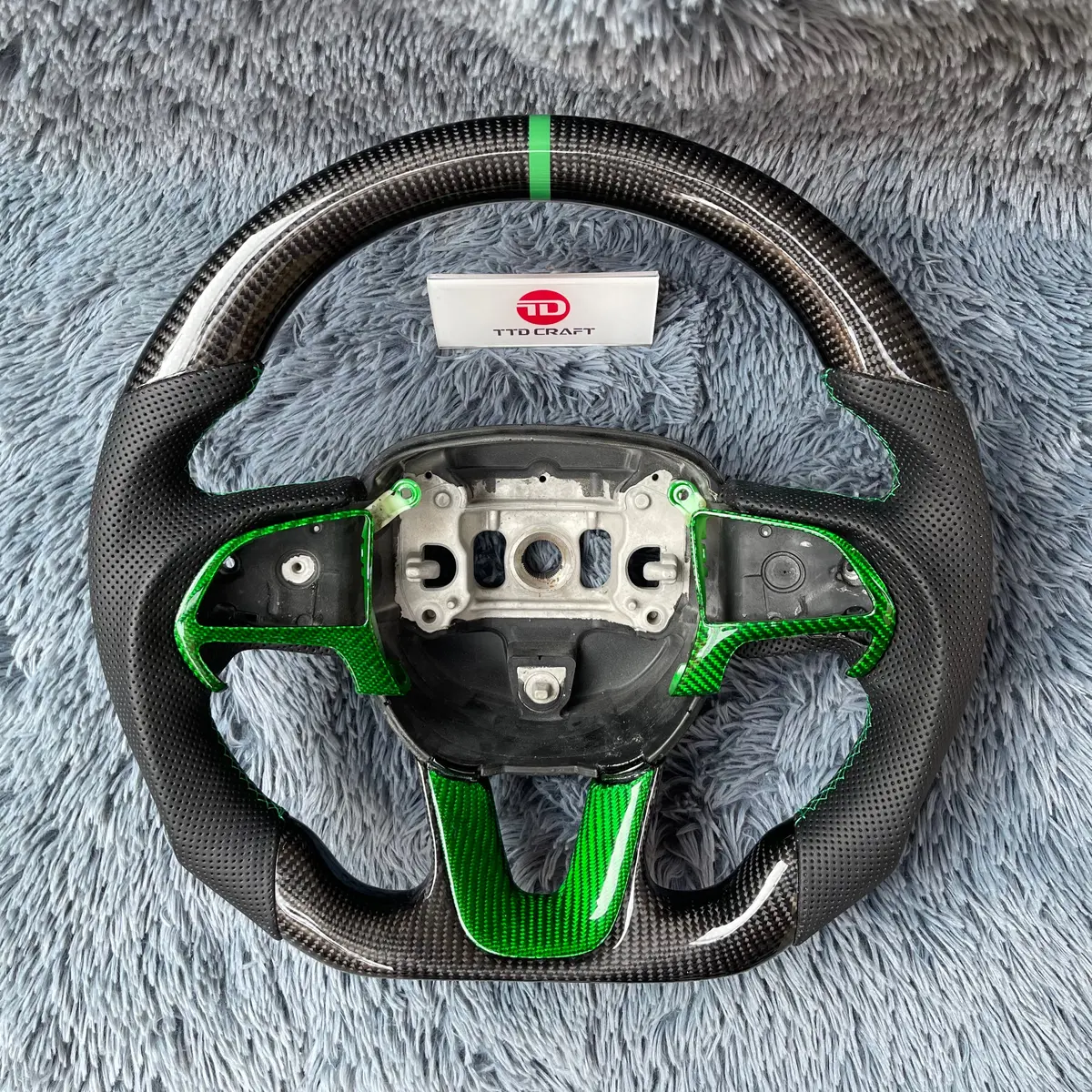 Ttd Craft Dodge 2016-2023 Charger Challenger / 2014-2023 Durango Carbon Fiber Steering Wheel 1