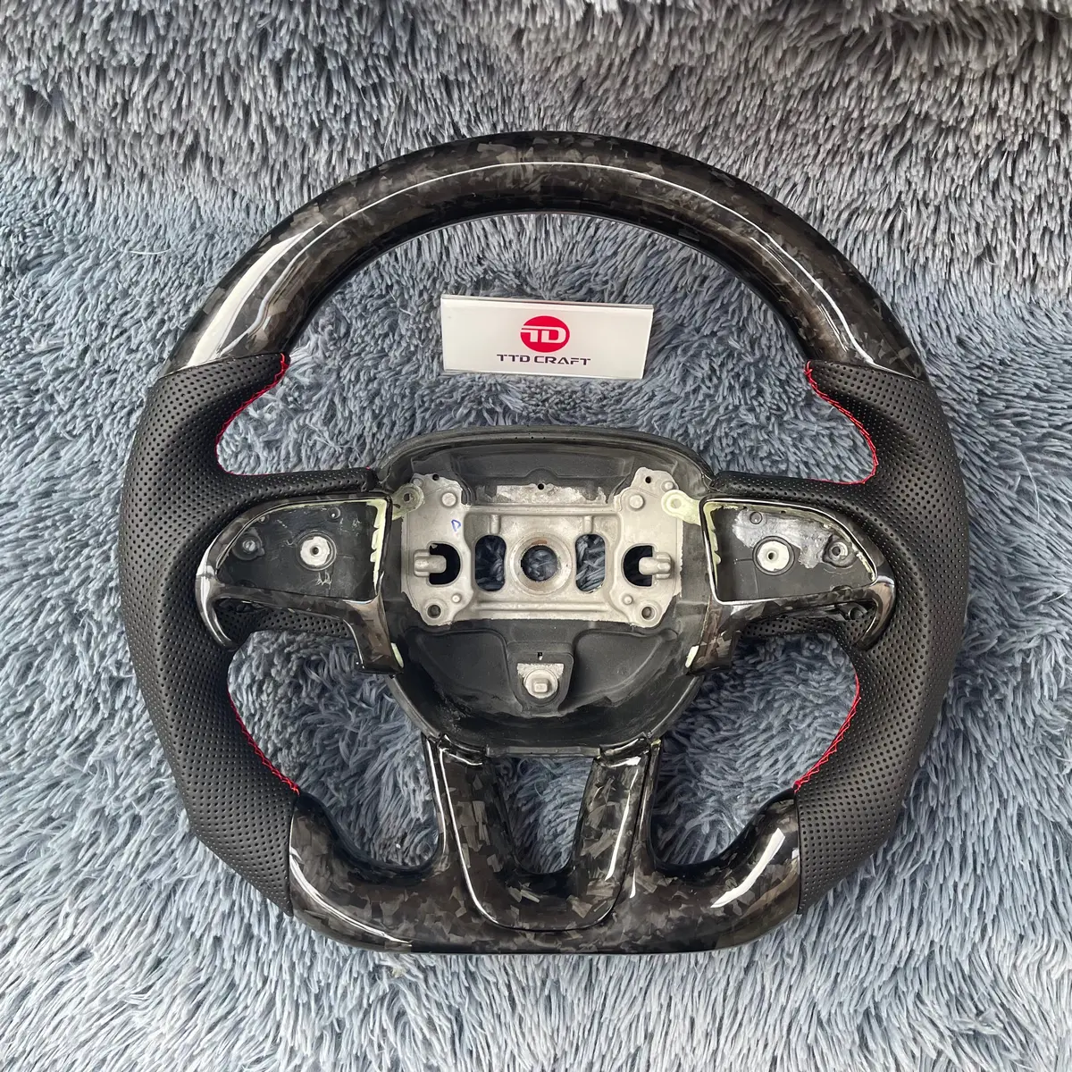 Ttd Craft Dodge 2016-2023 Charger Challenger / 2014-2023 Durango Carbon Fiber Steering Wheel 1