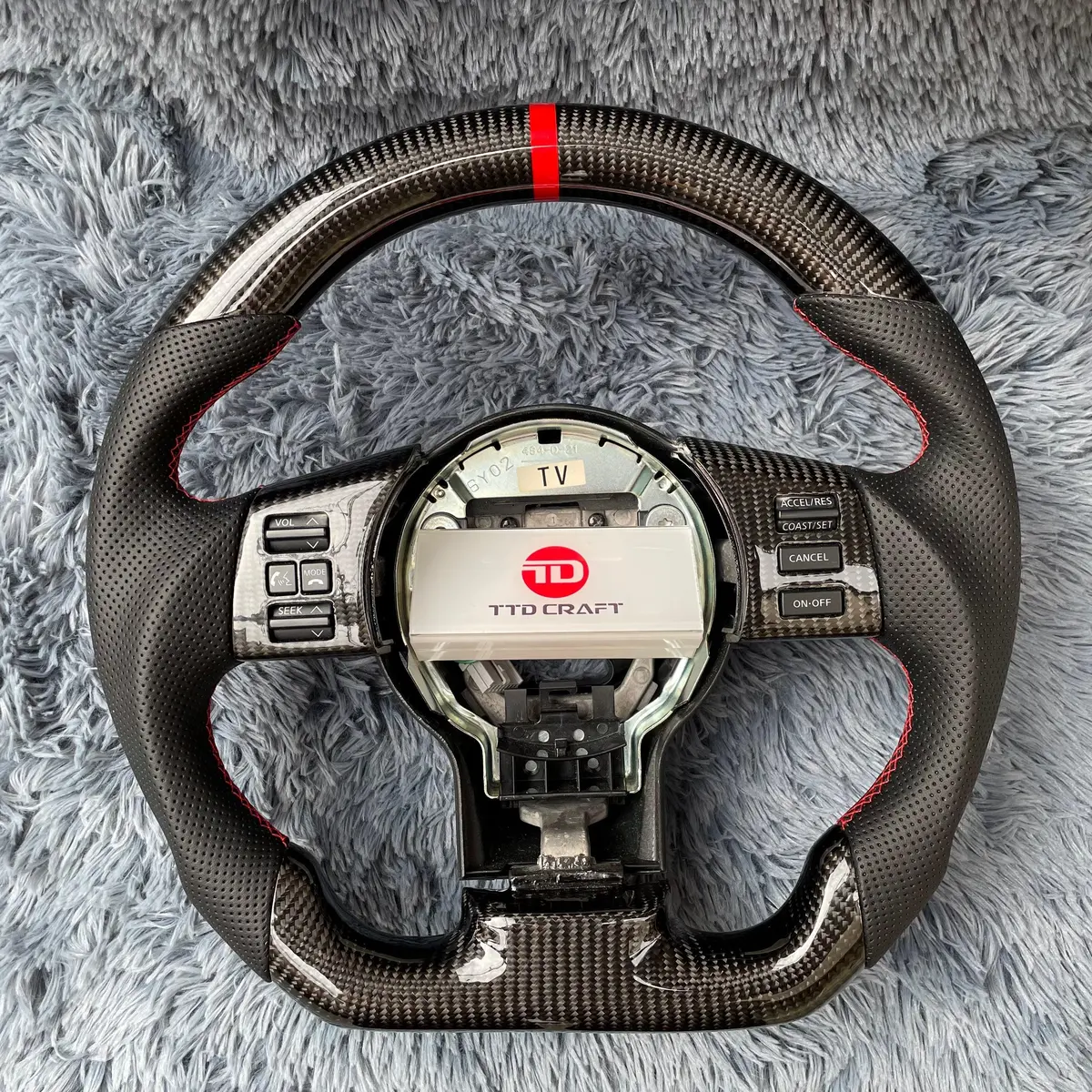 Ttd Craft Infiniti 2003-2008 Fx35 Fx45 Carbon Fiber  Steering Wheel 1