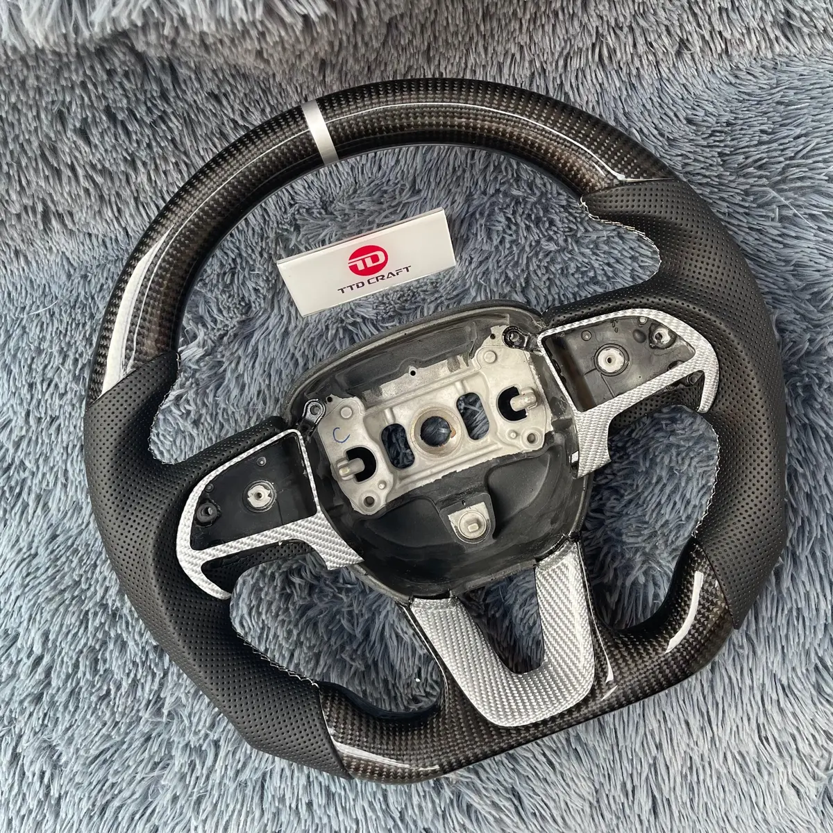 Ttd Craft Dodge 2016-2023 Charger Challenger / 2014-2023 Durango Carbon Fiber Steering Wheel 2