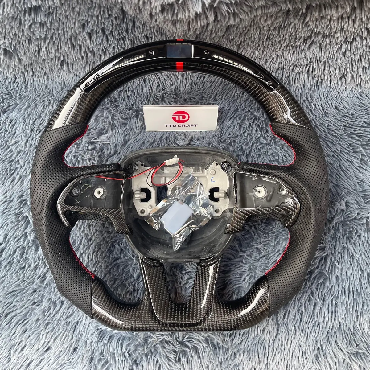 Ttd Craft Dodge 2016-2023 Charger Challenger / 2014-2023 Durango Carbon Fiber Steering Wheel 1