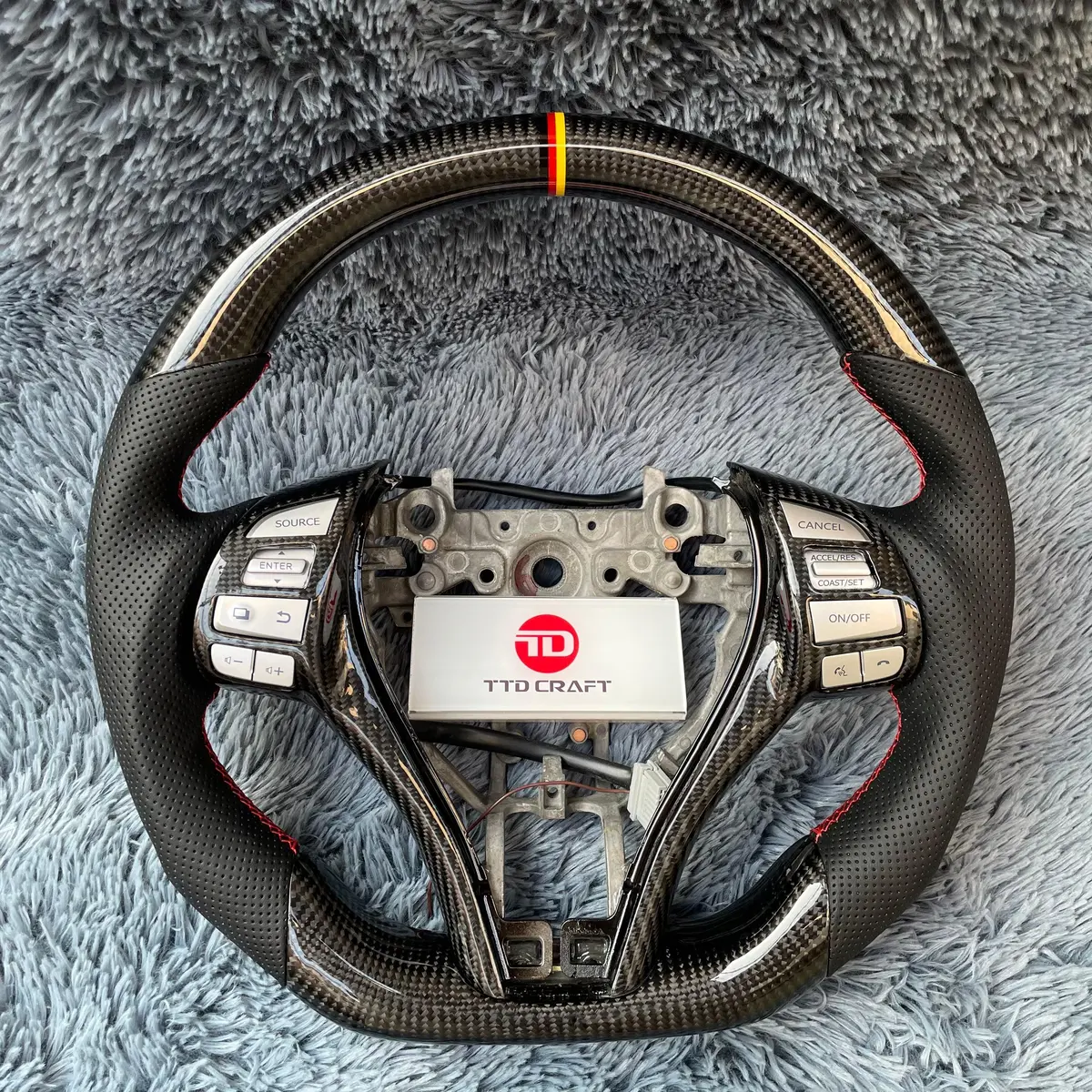 Flat Bottom Carbon Fiber Steering Wheel For Nissan 2013-2018 Altima | Ttd Craft 2