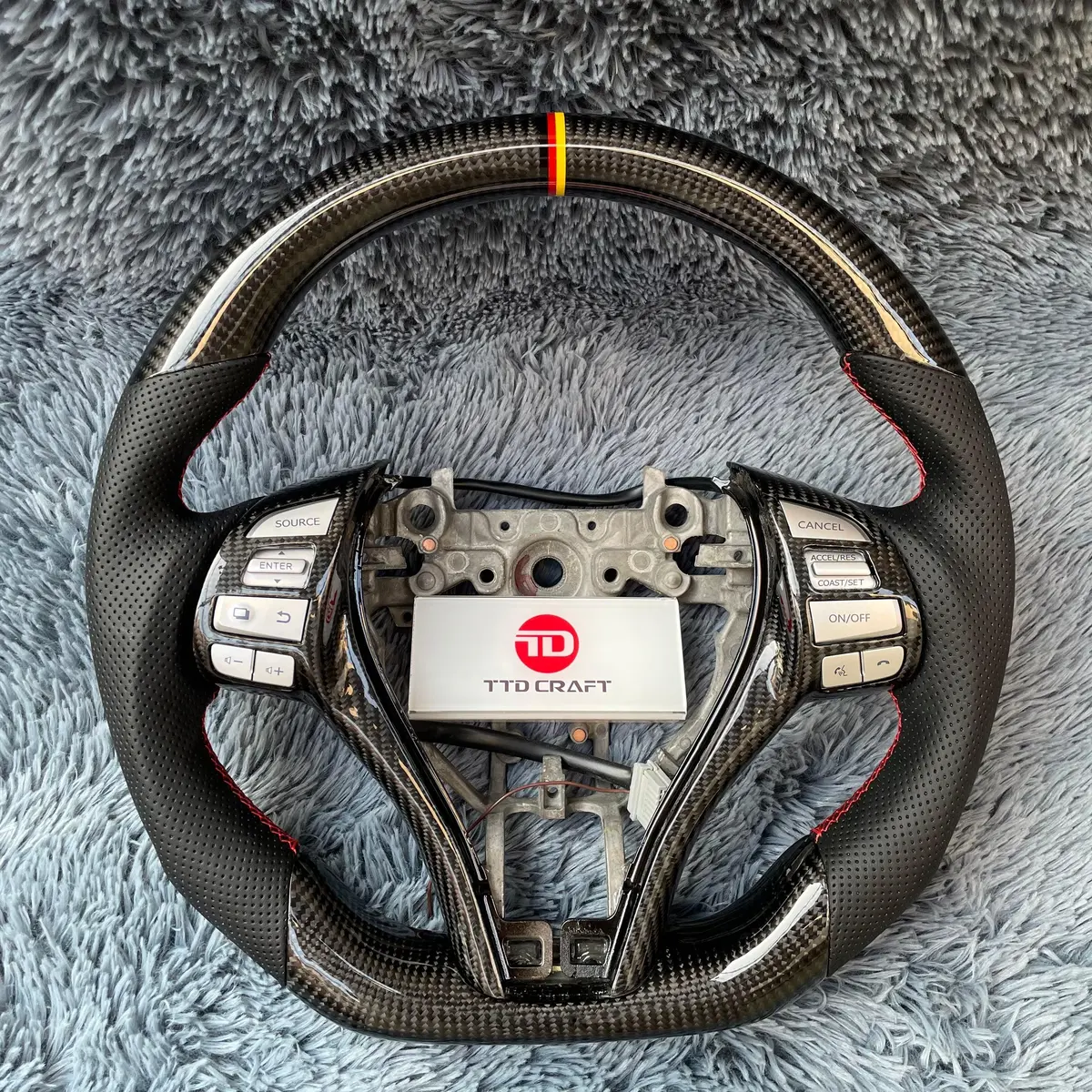 Ttd Craft Nissan 2014-2018 Rogue Carbon Fiber Steering Wheel 1