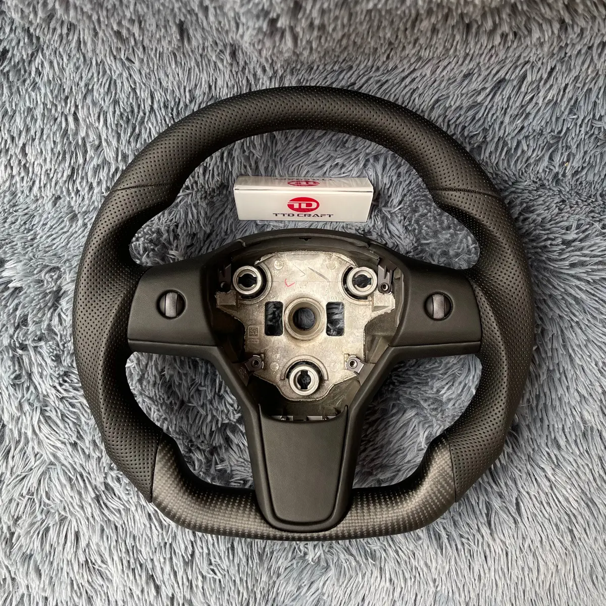 Ttd Craft Tesla Model 3 Y Carbon Fiber Steering Wheel 1