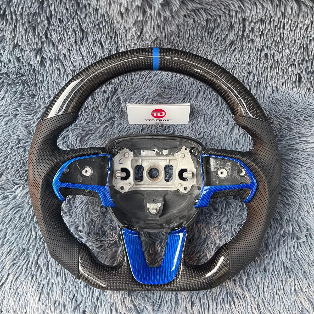 Ttd Craft Dodge 2016-2023 Charger Challenger / 2014-2023 Durango Carbon Fiber Steering Wheel 1