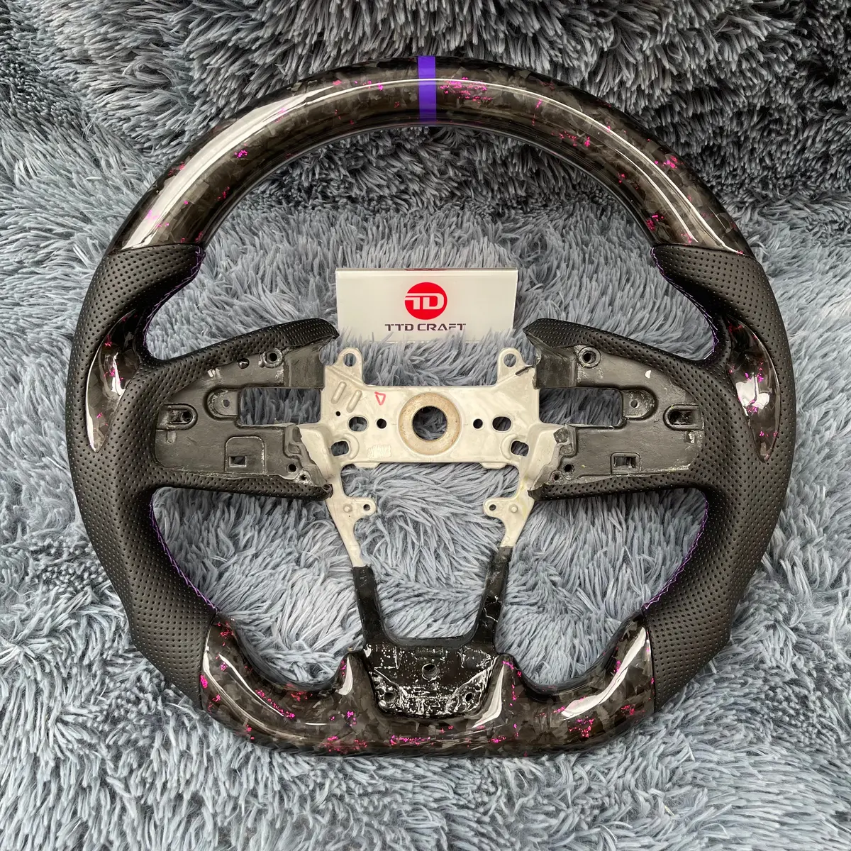 Honda 2016-2021 Civic Carbon Fiber Steering Wheel Upgrade | Ttd Craft 1