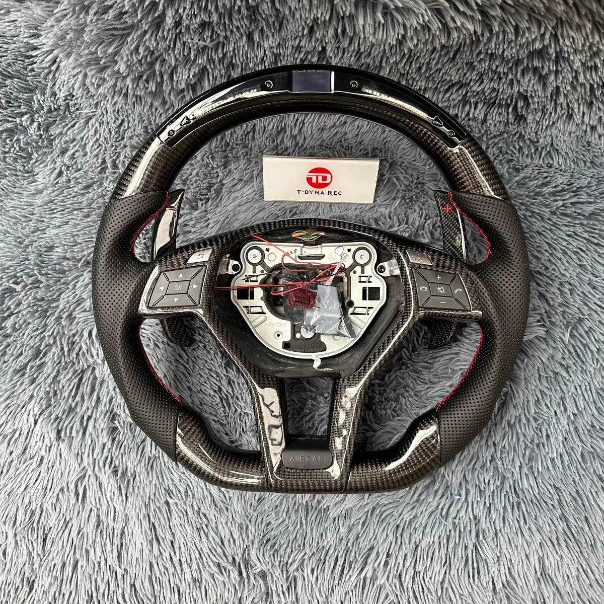 Carbon Fiber Steering Wheel For Mercedes C63amg W176 | Ttd Craft 1