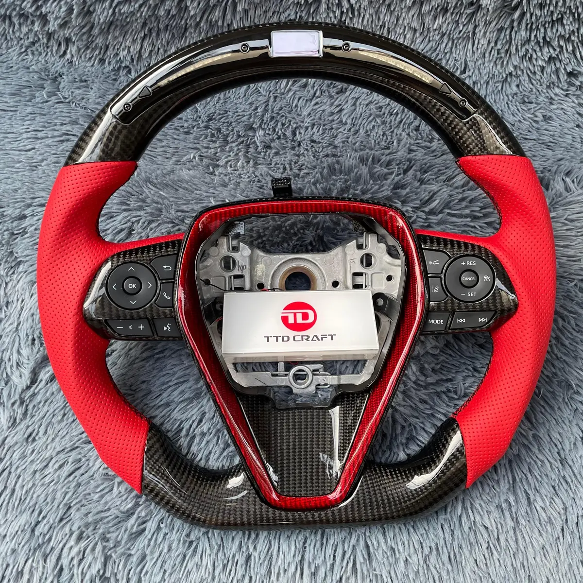 Ttd Craft Toyota 2018-2024 Camry Se Xse Trd V6  Venza Carbon Fiber Steering Wheel 1
