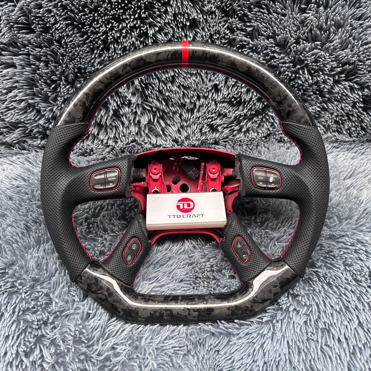 Ttd Craft 2003-2007 Hummer H2 Carbon Fiber Steering Wheel 1
