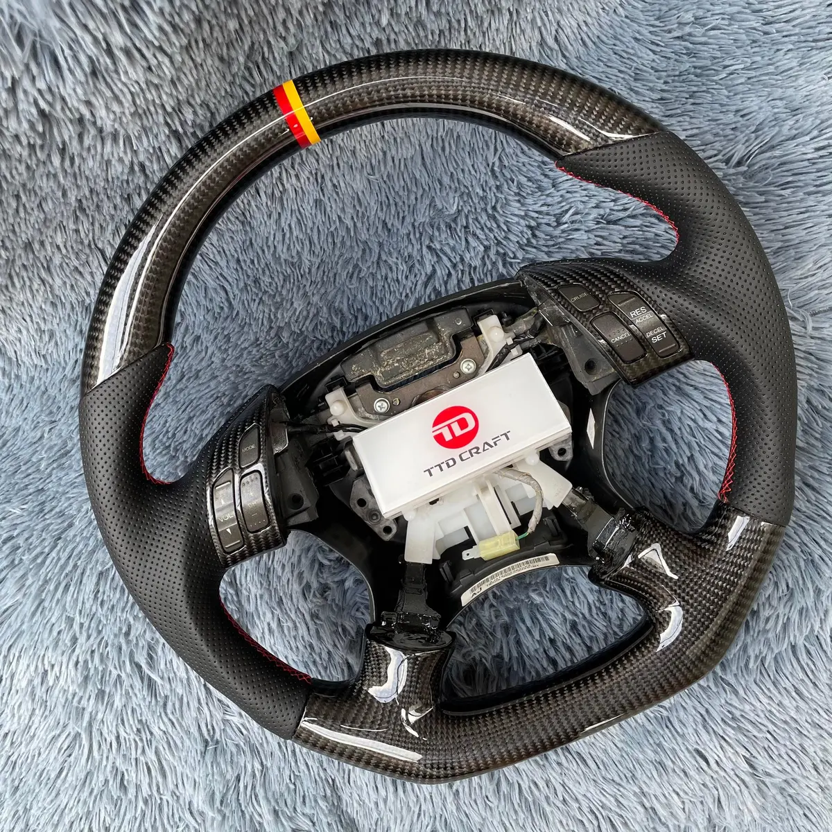 Custom Fit Carbon Fiber Steering Wheel For 2003-2007 Honda Accord | Ttd Craft 2