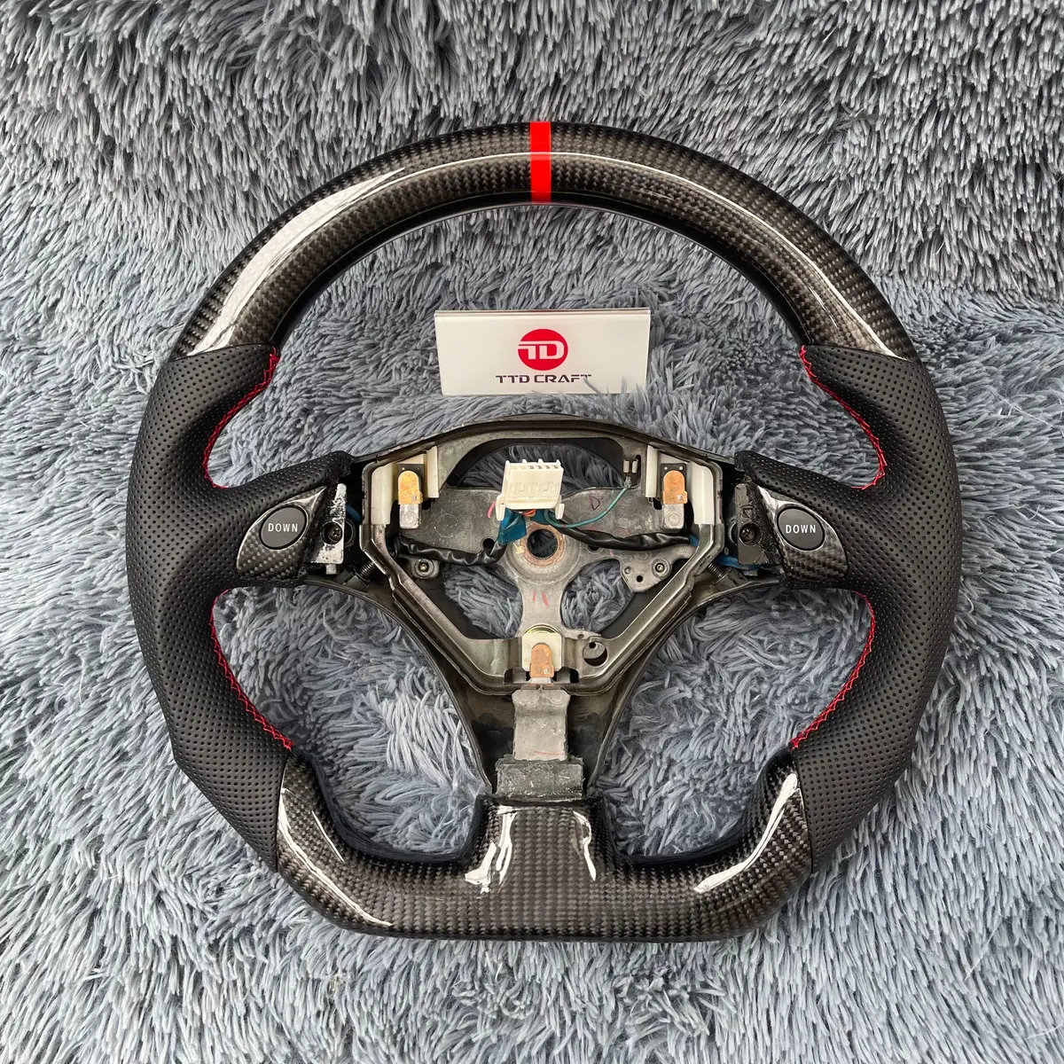 Ttd Craft Lexus 2001-2005 Is300 Carbon Fiber Steering Wheel 1