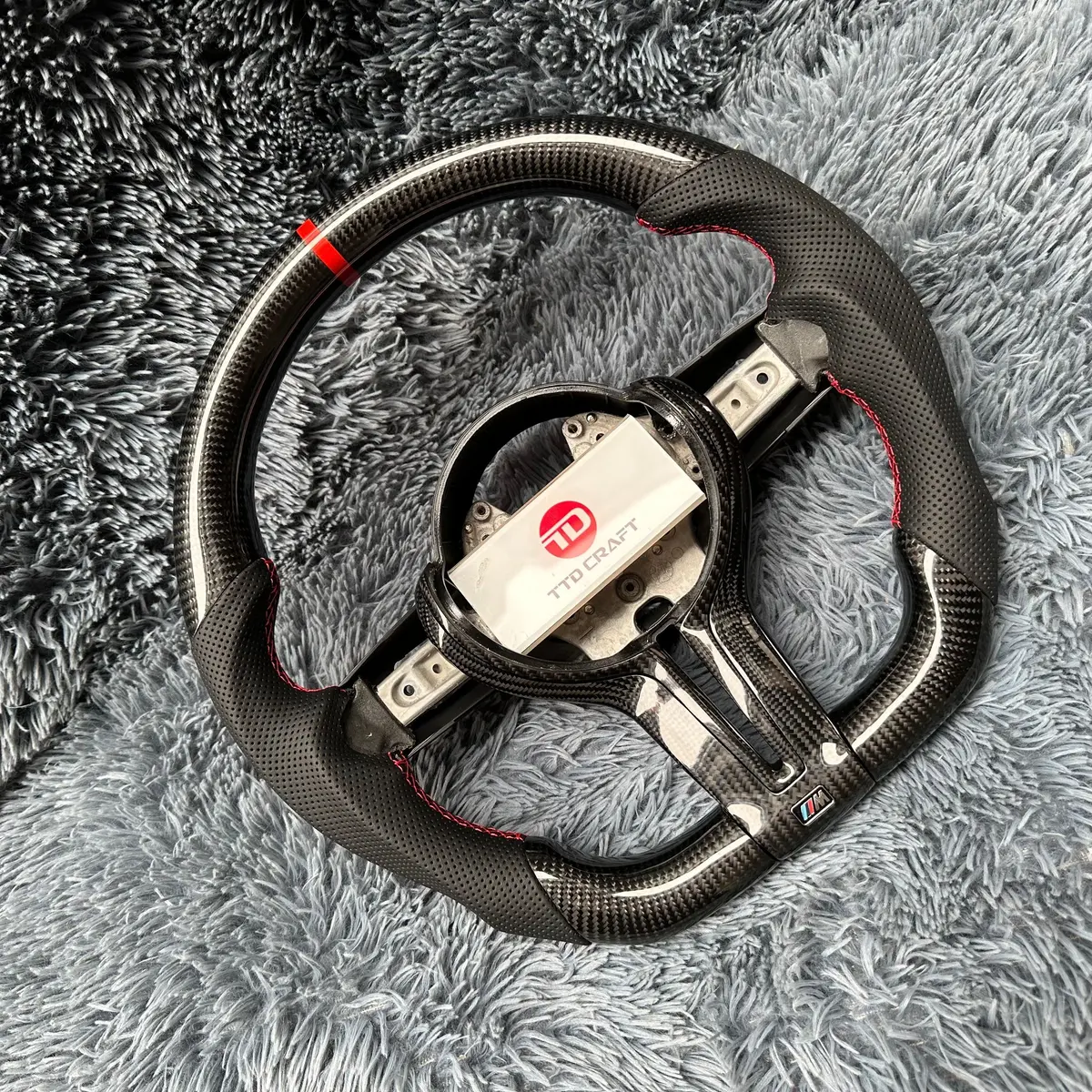 Ttd Craft Bmw M5 M6 F10 F06 F12 F01 F02 F03 F04 Carbon Fiber Steering Wheel 2