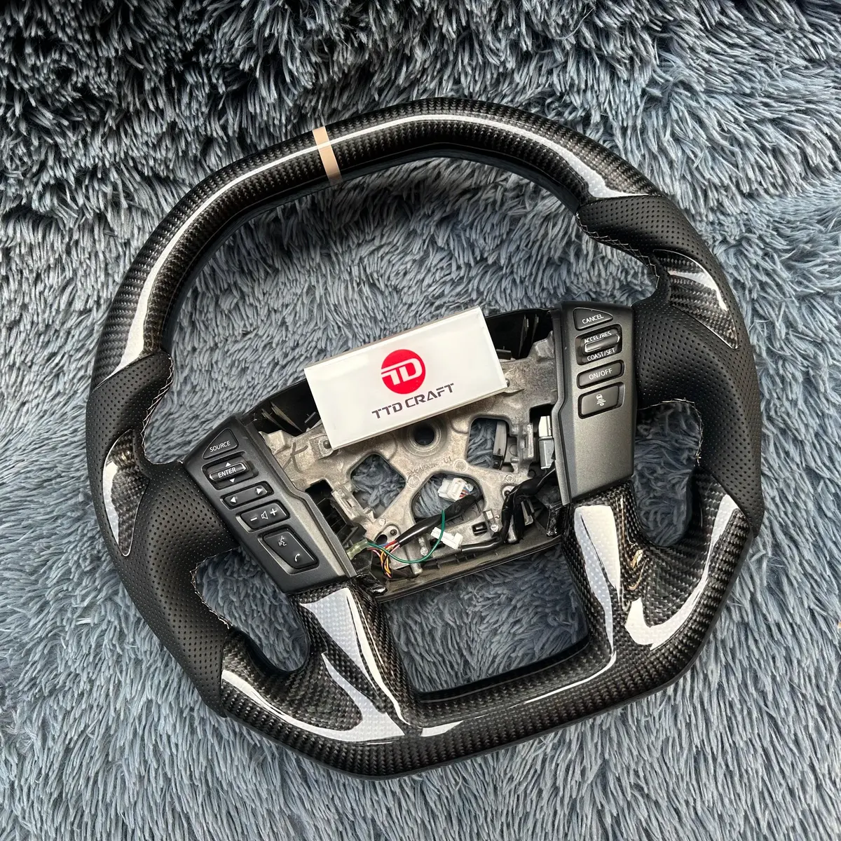 Carbon Fiber Steering Wheel For Nissan 2015-2025 Titan | Ttd Craft 2