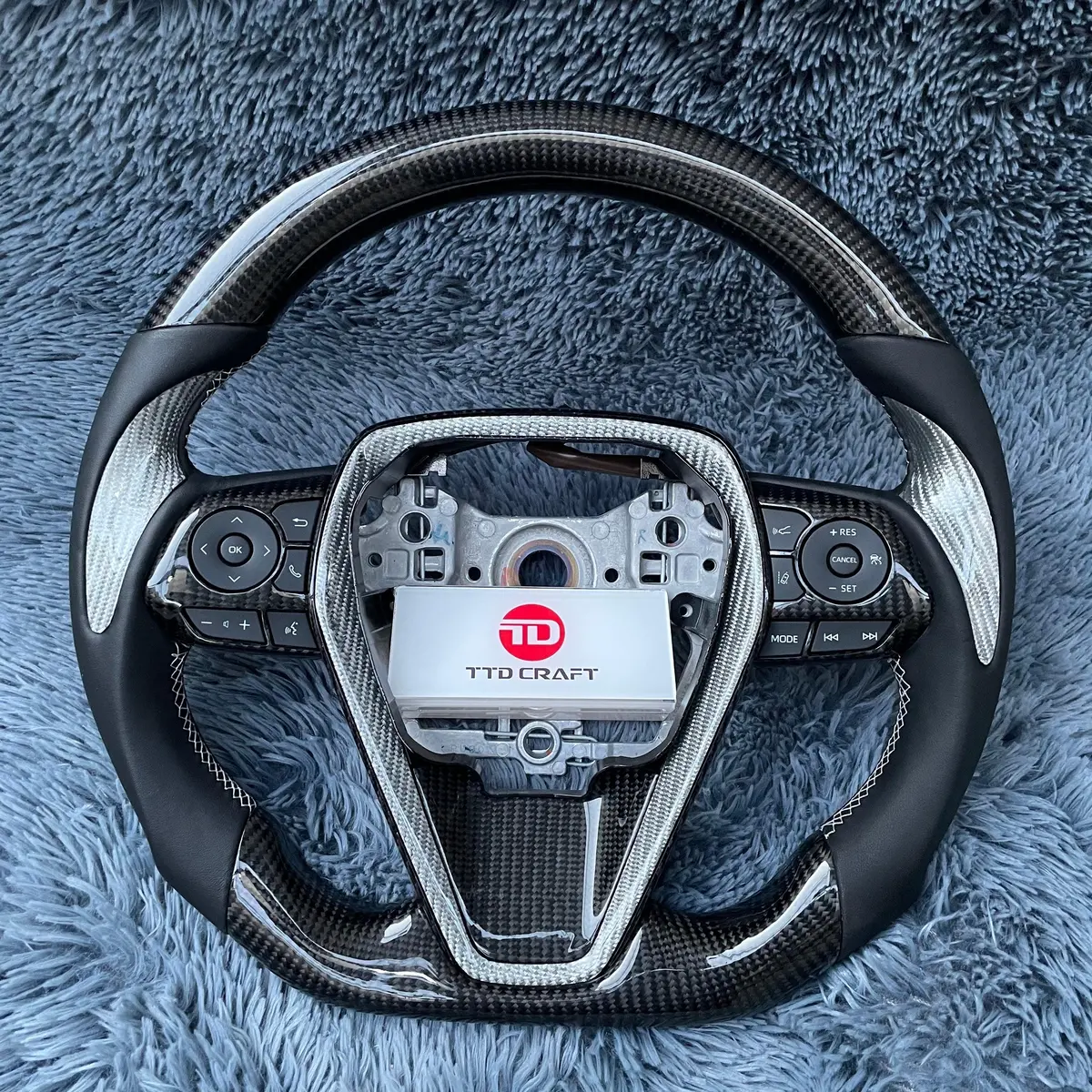 Ttd Craft  Camry 2018 - 2024 Se Xse Trd V6  Venza  Carbon Fiber Steering Wheel 1
