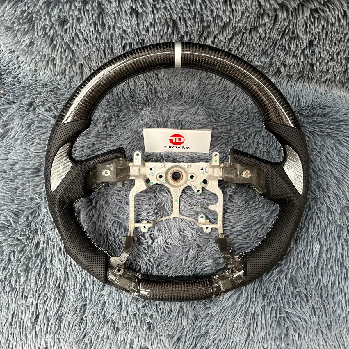 Toyota 2014-2021 Tundra Tacoma 4Runner Sliver Carbon Fiber Steering Wheel |Ttd Craft 1