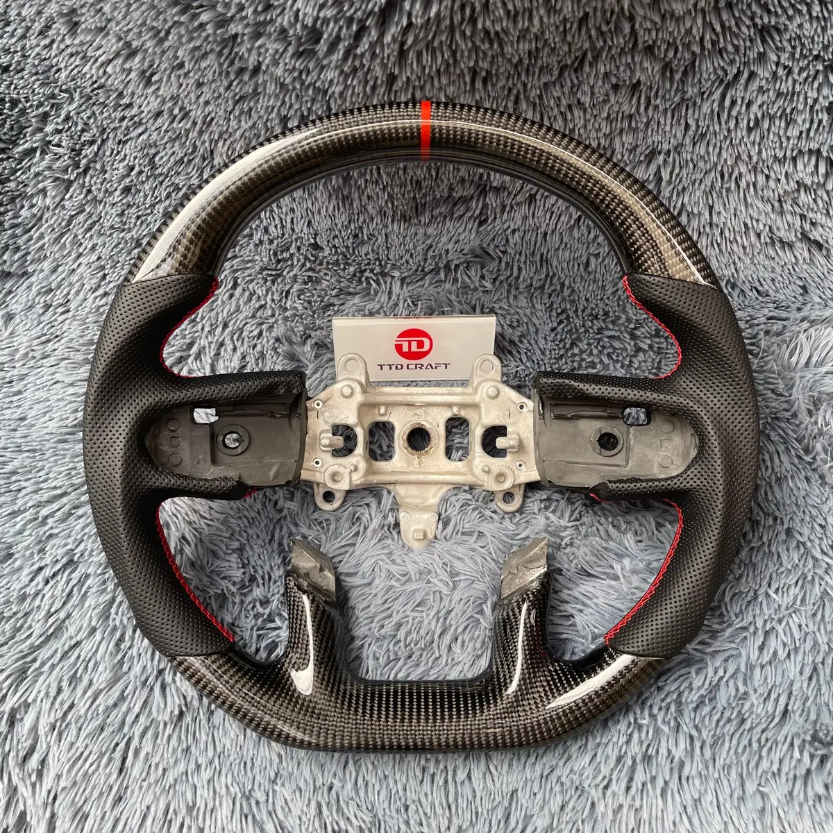 Ttd Craft Dodge 2019-2023 Ram 1500 2500 3500 Carbon Fiber Steering Wheel 1