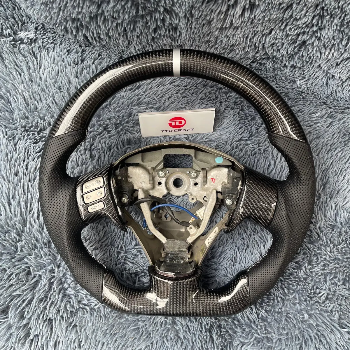 Ttd Craft  Toyota 2007-2010 Corolla Carbon Fiber Steering Wheel 1