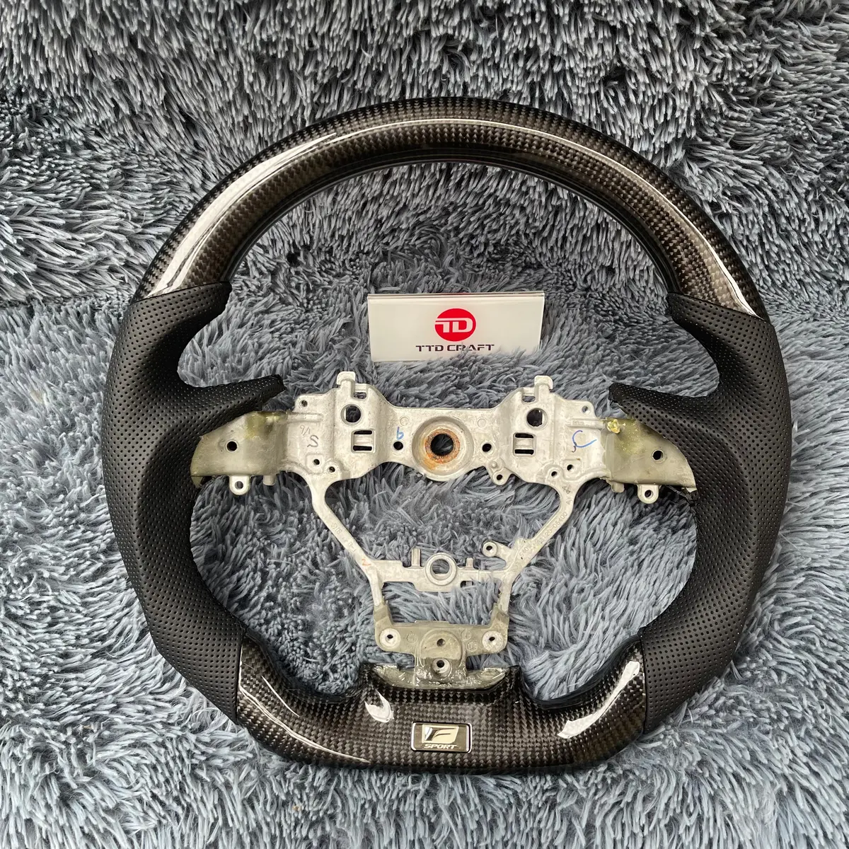 Ttd Craft Lexus 2016-2022 Rx350 450H / Es350 Es300/ Gs350 Gs450 / Lx570 / Gx460 / Gs300 Gs200t Carbon Fiber Steering Wheel 1
