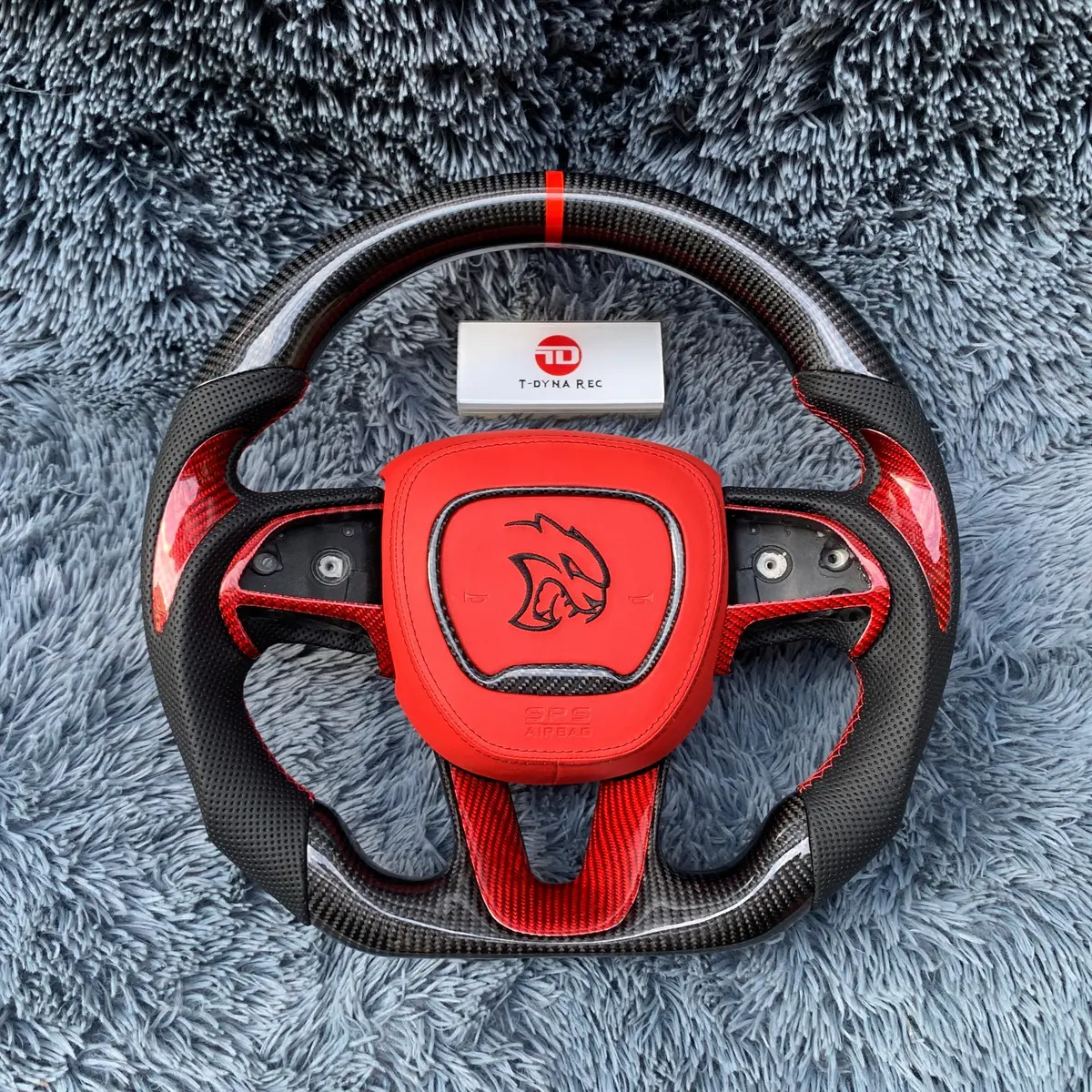 Ttd Craft Dodge 2016-2023 Charger Challenger / 2014-2023 Durango Carbon Fiber Steering Wheel 1