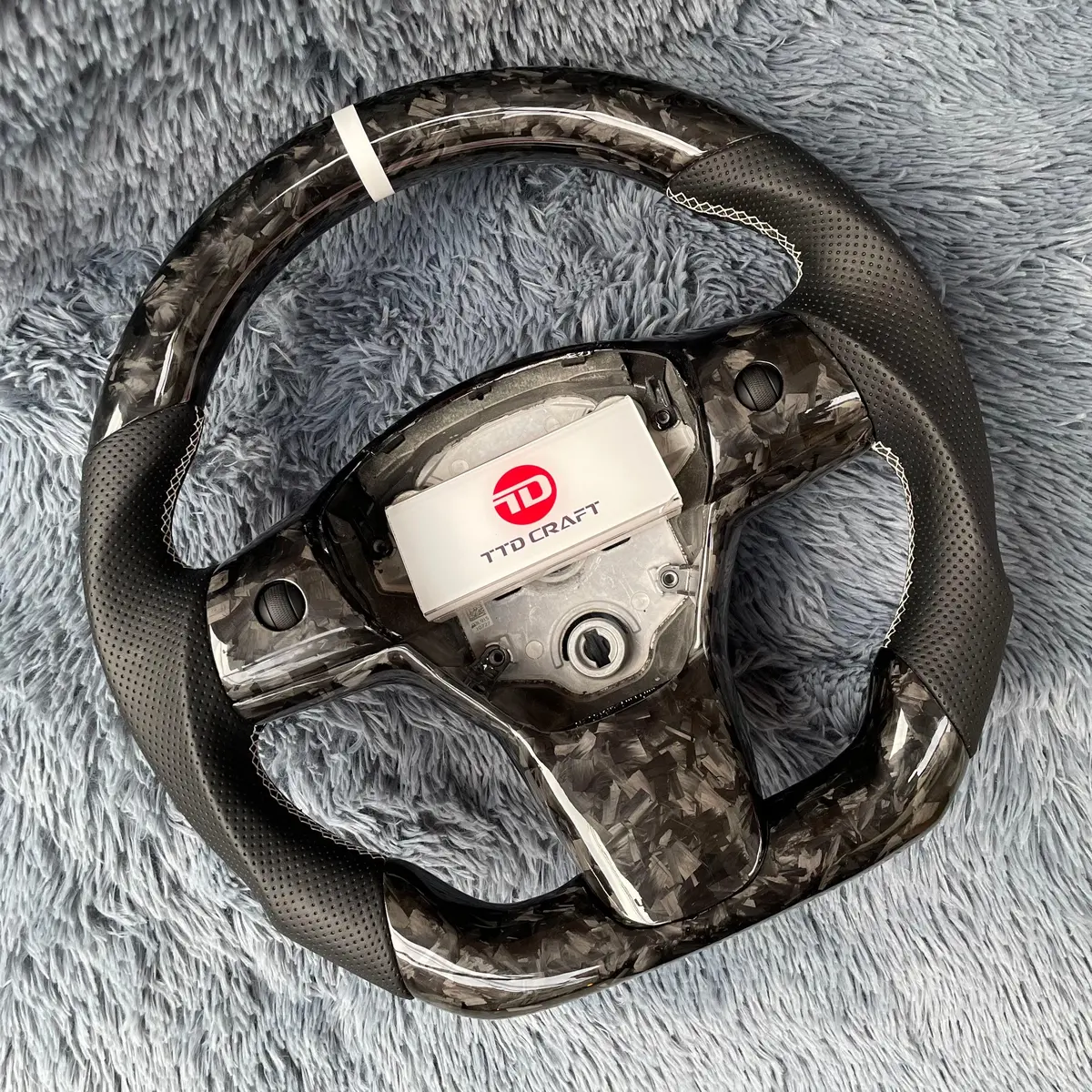 Ttd Craft Tesla Model 3 Y Carbon Fiber Steering Wheel 2