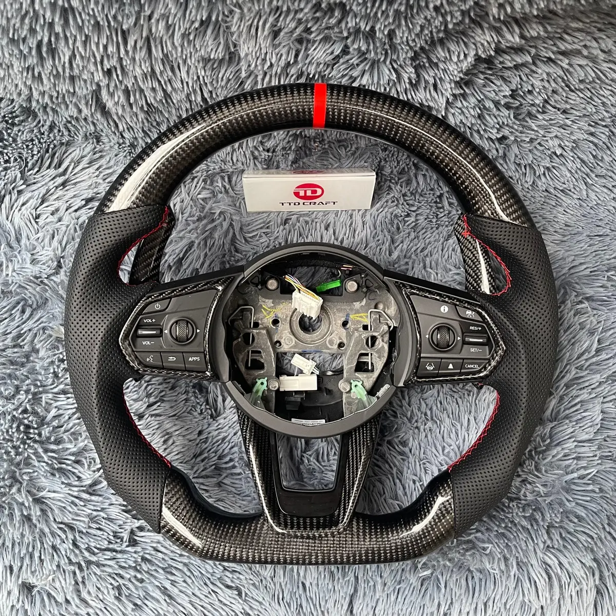 Ttd Craft| Acura 2021-2026 Tlx / Mdx Carbon Fiber Steering Wheel 1