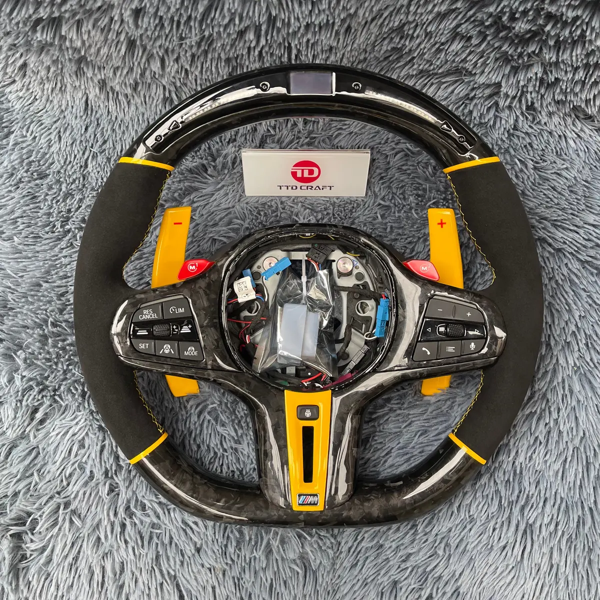 Ttd Craft Bmw F40 F44 F87 F82 F83 G20 G21 G28 G22 G80 Carbon Fiber Steering Wheel With Led 1