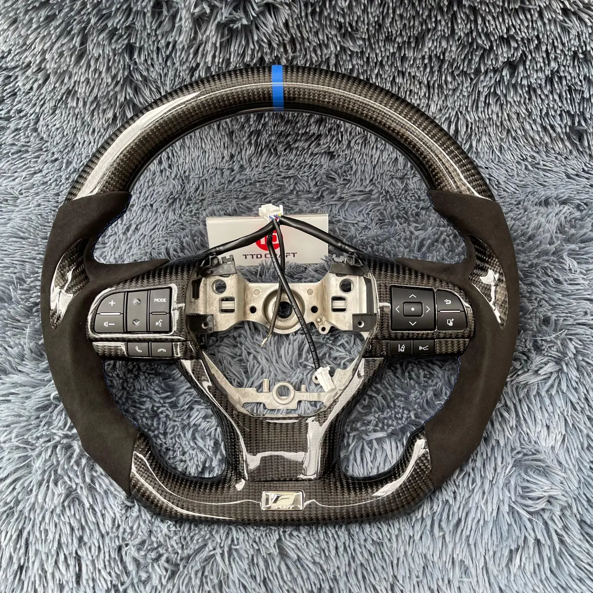 Ttd Craft Lexus 2016-2022 Rx350 450H / Es350 Es300/ Gs350 Gs450 / Lx570 / Gx460 / Gs300 Gs200t Carbon Fiber Steering Wheel 1