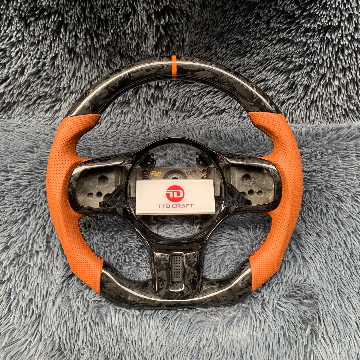 Ttd Craft Mitsubishi Evolution 2008-2015 Evo X/Lancer Carbon Fiber Steering Wheel 1