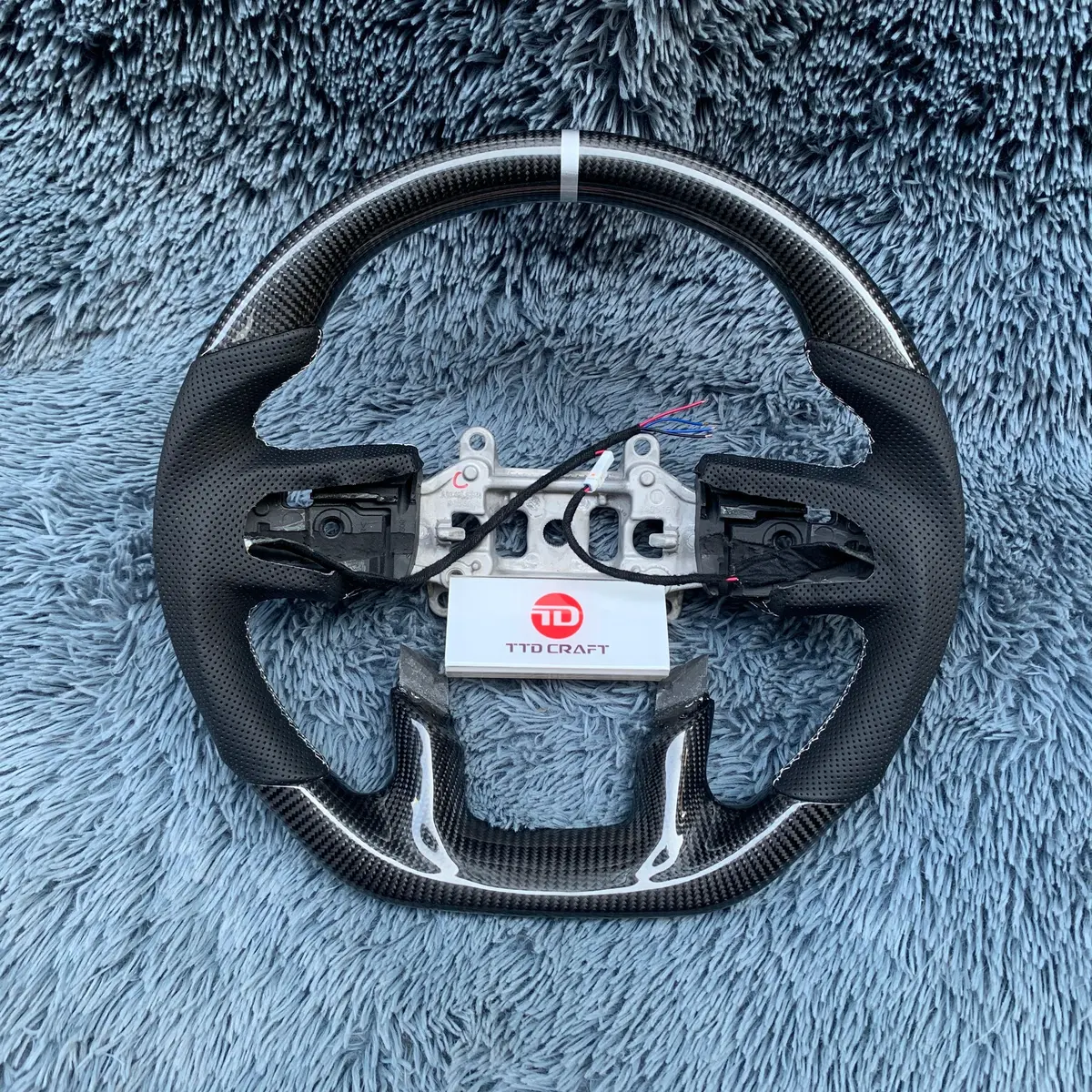 Ttd Craft Dodge 2019-2023 Ram 1500 2500 3500 Carbon Fiber Steering Wheel 1