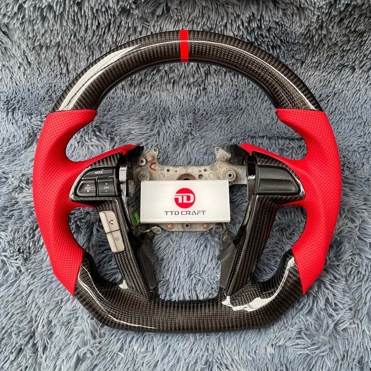 Honda 2008-2012 Accord / 2009-2015 Pilot Carbon Fiber Steering Wheel |Ttd Craft 9