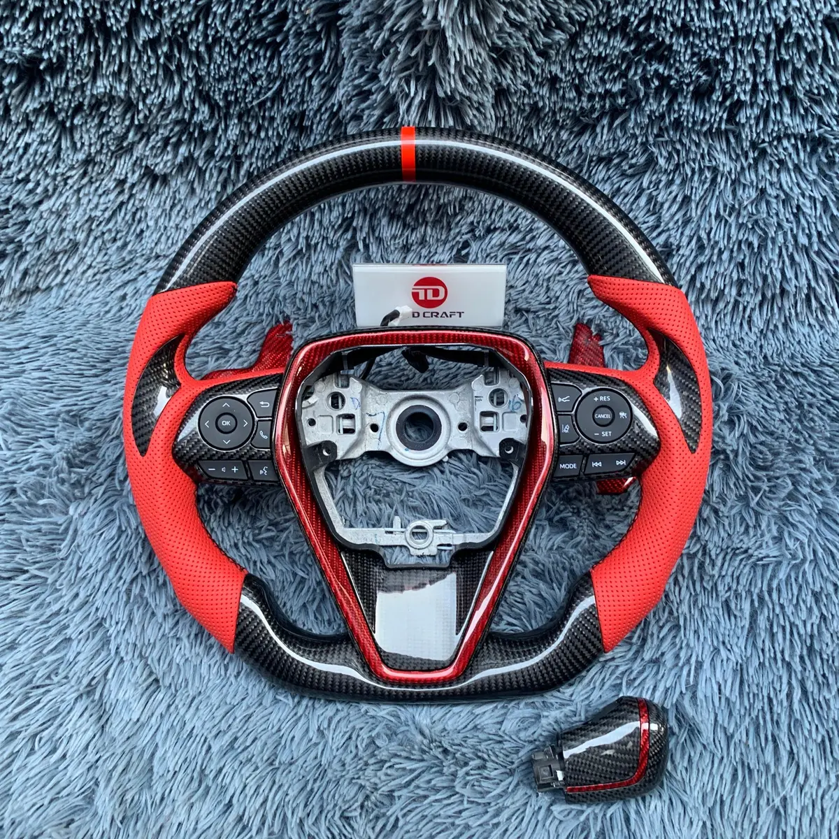 Ttd Craft Toyota 2018-2024 Camry Se Xse Trd V6 Venza Carbon Fiber Steering Wheel 1