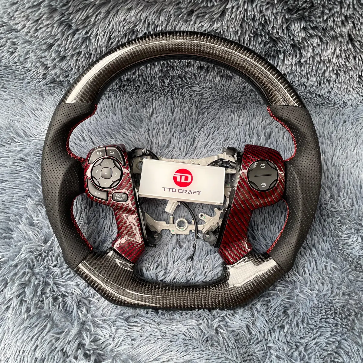 Ttd Craft Toyota 7Th Gen Camry 2014 -2017 4 Spoke Carbon  Steering Wheel 1