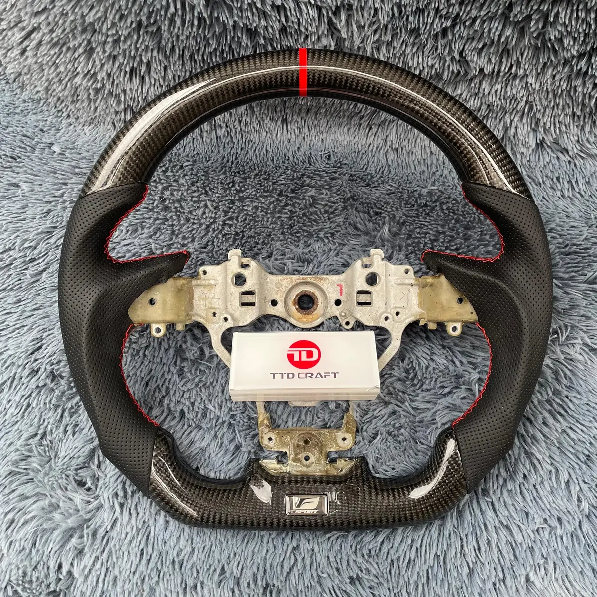 Ttd Craft Lexus 2013-2015 Gs350 Gs450 / Es300 Es350 / Rx350 Rx450 Carbon Fiber Steering Wheel 4