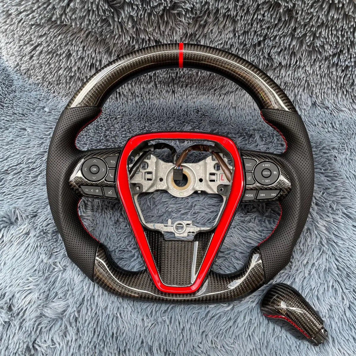 Ttd Craft Toyota 2018-2024 Camry Se Xse Trd V6 Venza Carbon Fiber Steering Wheel 1