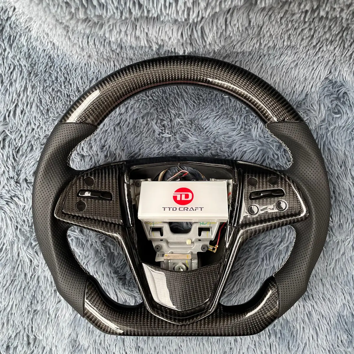 Ttd Craft Cadillac 2015-2019 Cts Cts-V / 2013-2019 Ats Ats-V /2014-2016 Elr Carbon Fiber Steering Wheel 1