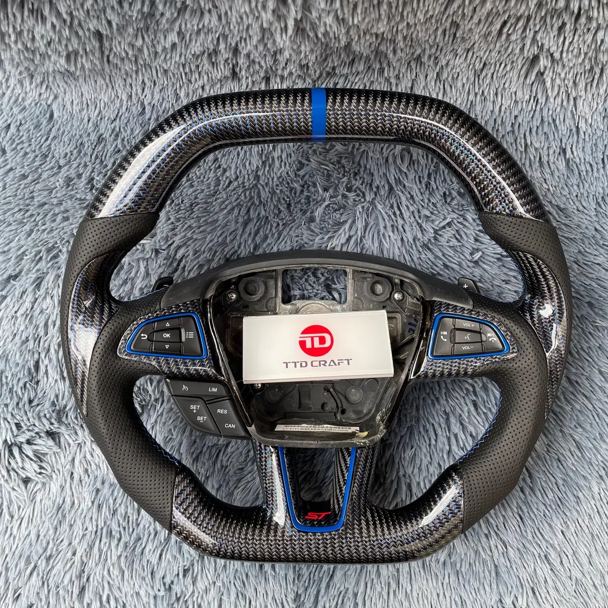 Ttd Craft Ford 2018-2021 Ecosport Carbon Fiber Steering Wheel 1