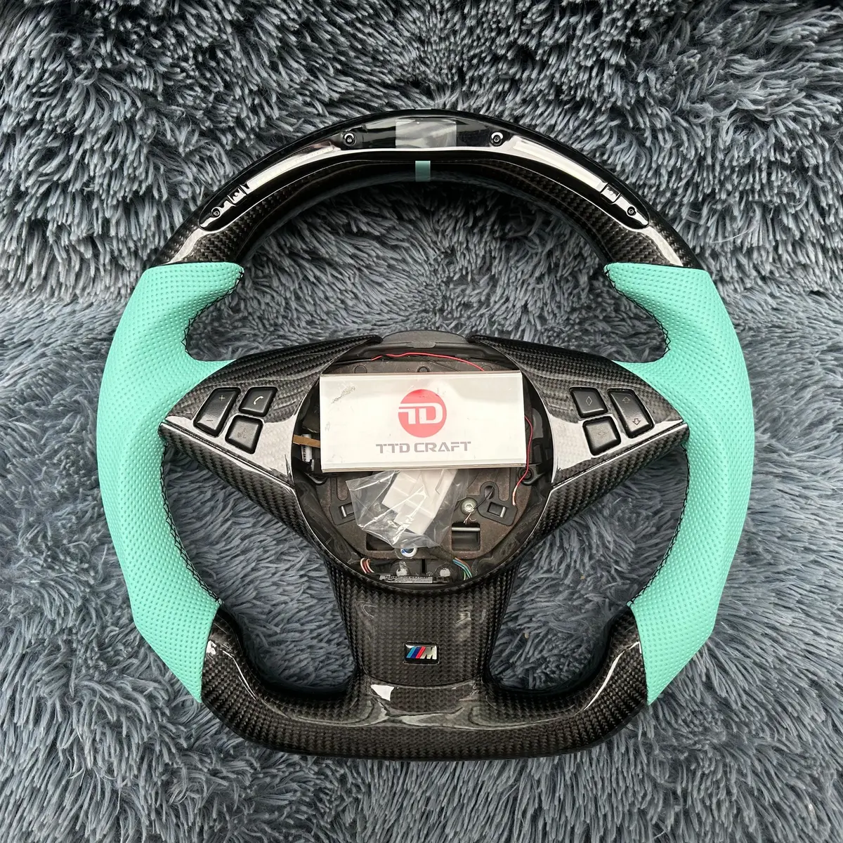 Ttd Craft Bmw 5 Series E60 E61 / 6 Series E63 E64 Steering Wheel Carbon Fiber Steering Wheel 1