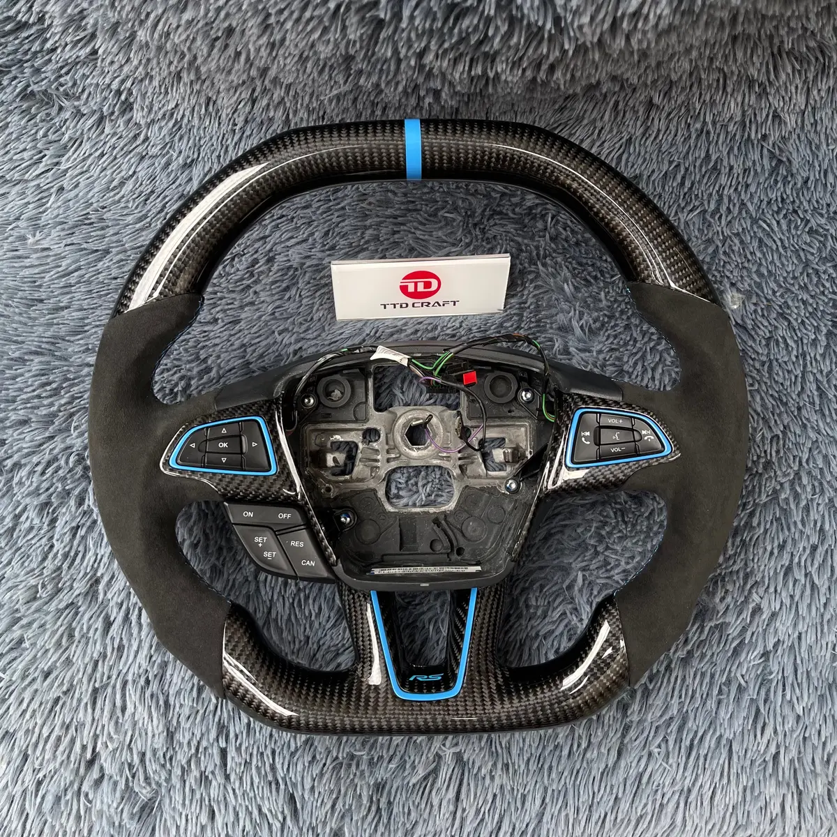 Ttd Craft Ford 2015-2018 Focus Mk3 Rs/St Carbon Fiber Steering Wheel 1