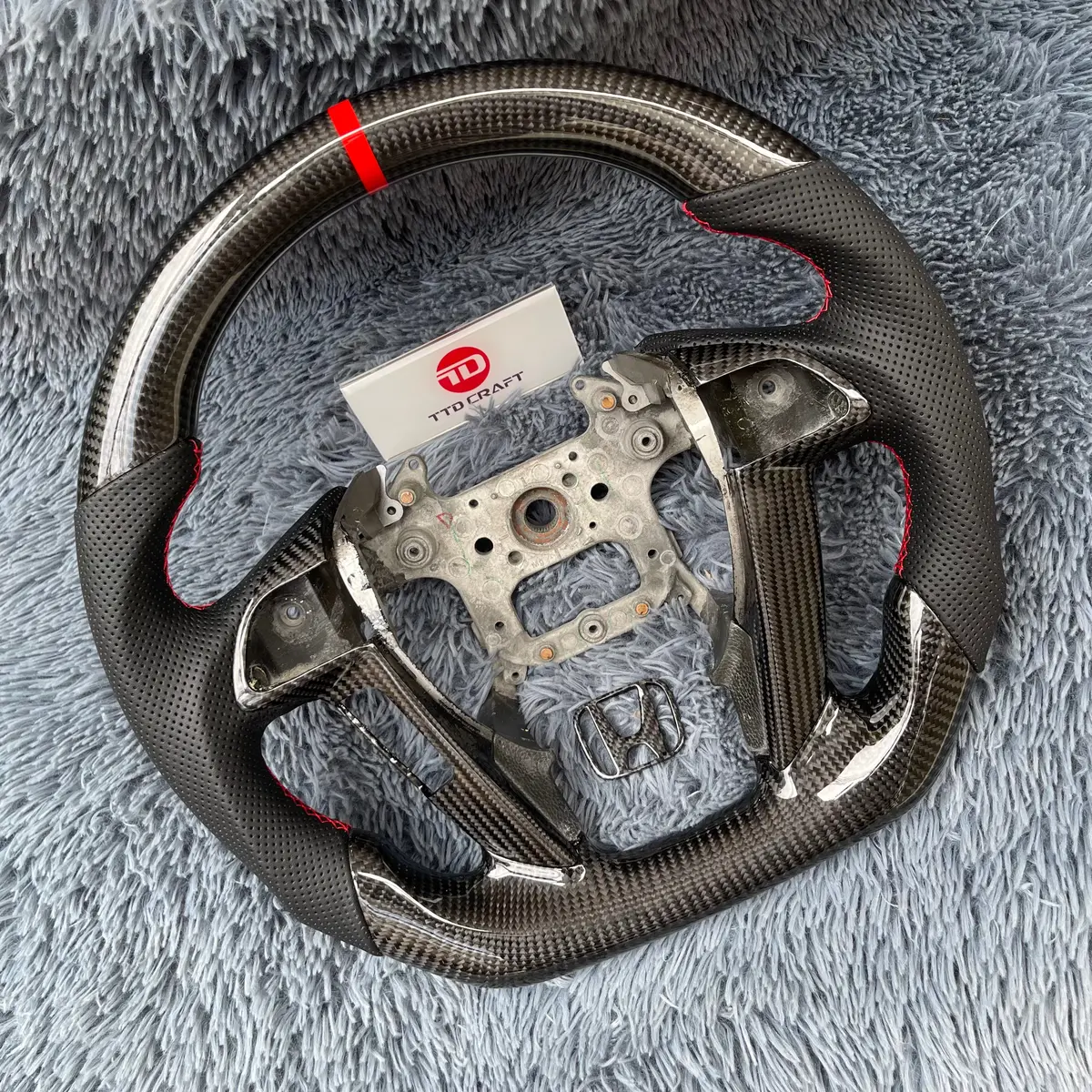 Fit Honda 2008-2012 Accord / 2009-2015 Pilot Carbon Fiber Steering Wheel Build |Ttd Craft 2