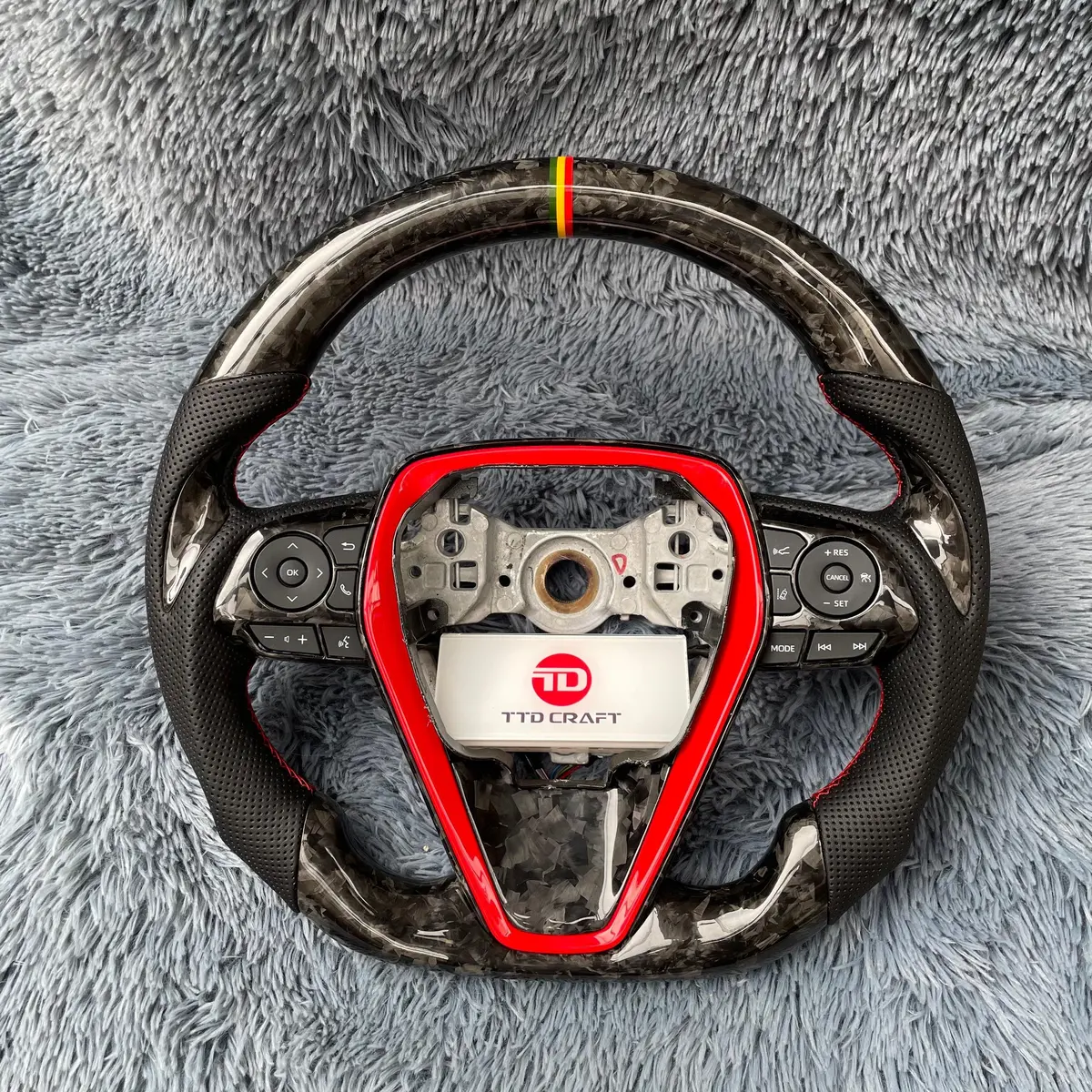 Ttd Craft Toyota 2018-2024 Camry Se Xse Trd V6 Venza Carbon Fiber Steering Wheel 1