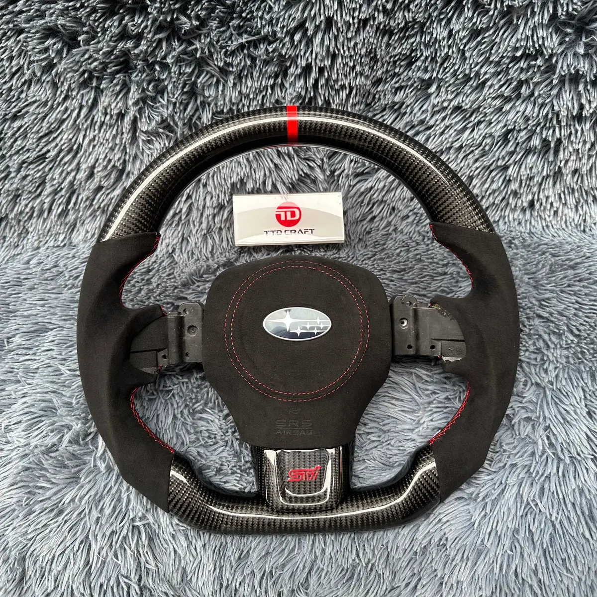 2015-2021 Subaru Wrx Sti Real Carbon Fiber Steering Wheel Upgrade |Ttd Craft 1
