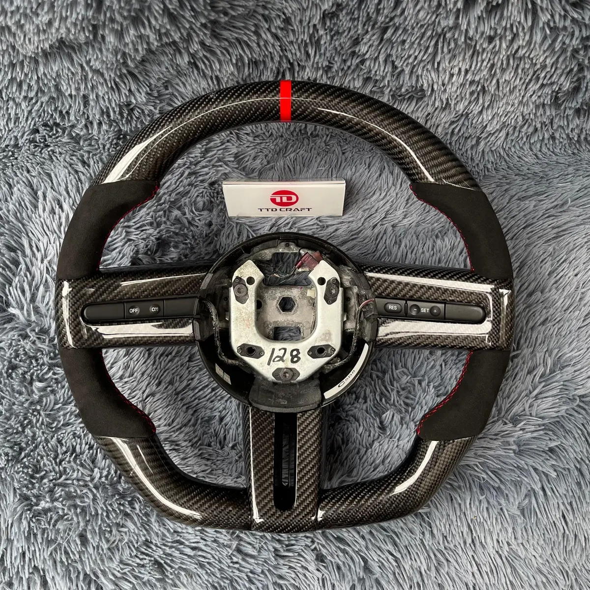 Ttd Craft Ford 2005-2009 Mustang Carbon Fiber Steering Wheel 1