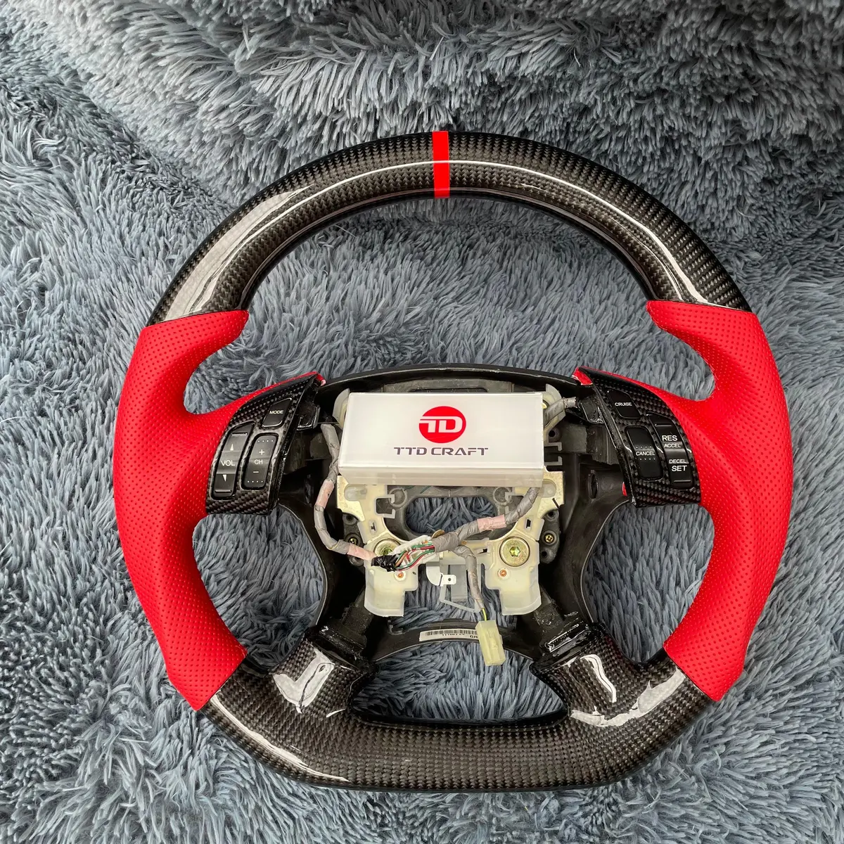 Custom Carbon Fiber Steering Wheel For 7Th Gen Accord 2003-2007 Lx Ex Dx V6 | Ttd Craft 8