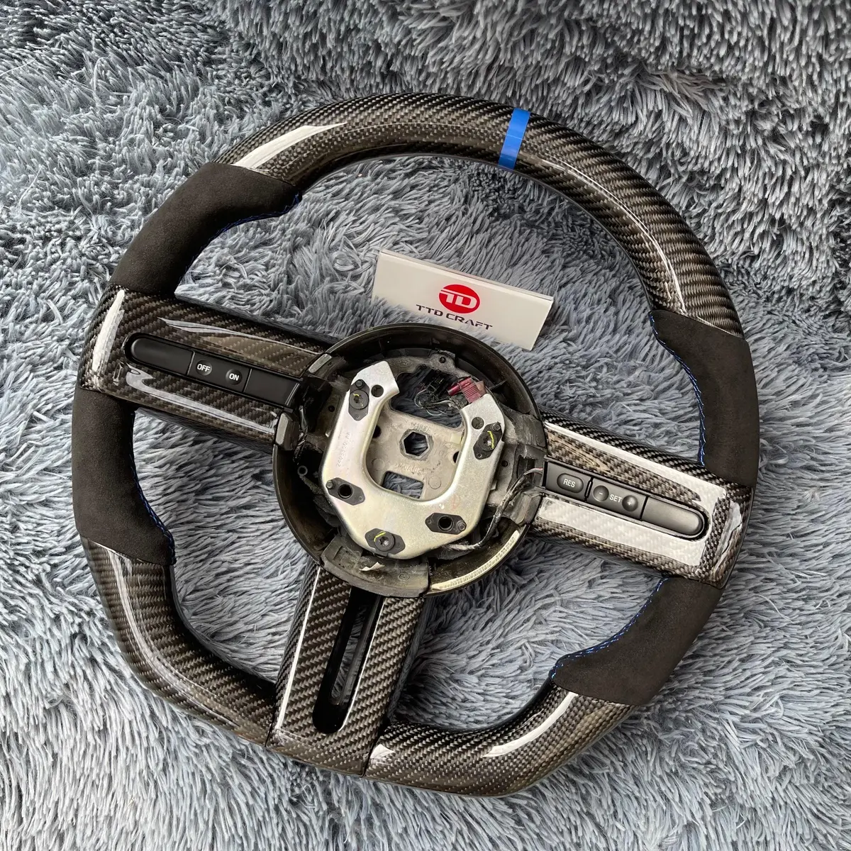 Ttd Craft Ford 2005-2009 Mustang Carbon Fiber Steering Wheel 2