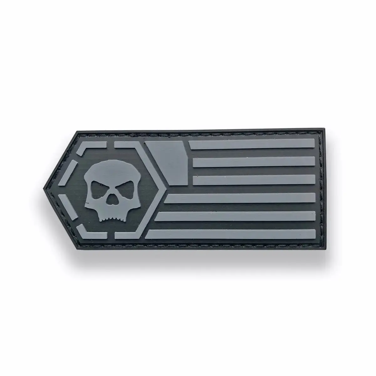 Infamous Skulls & Stripes Paintball Patch (3.5X1.5) 1
