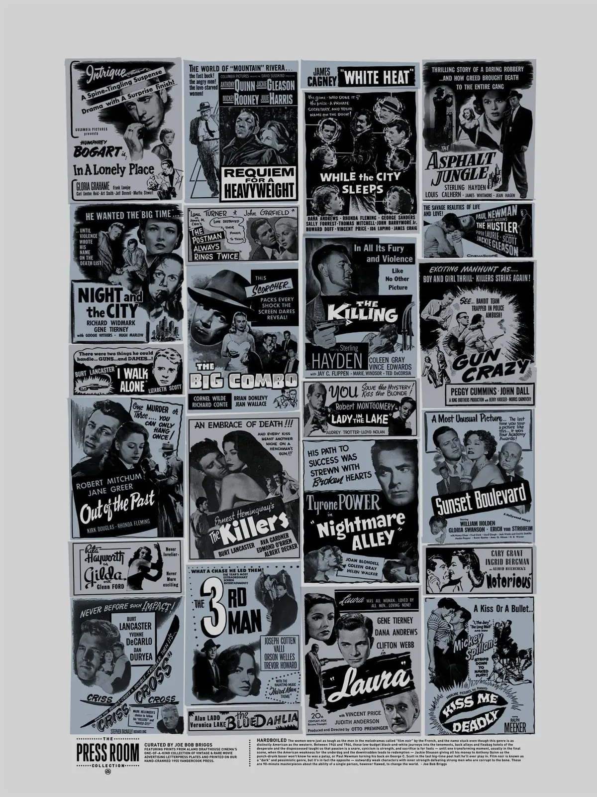 Press Room: Hardboiled Ad Block Poster - Curated & Signed By Joe Bob Briggs 1