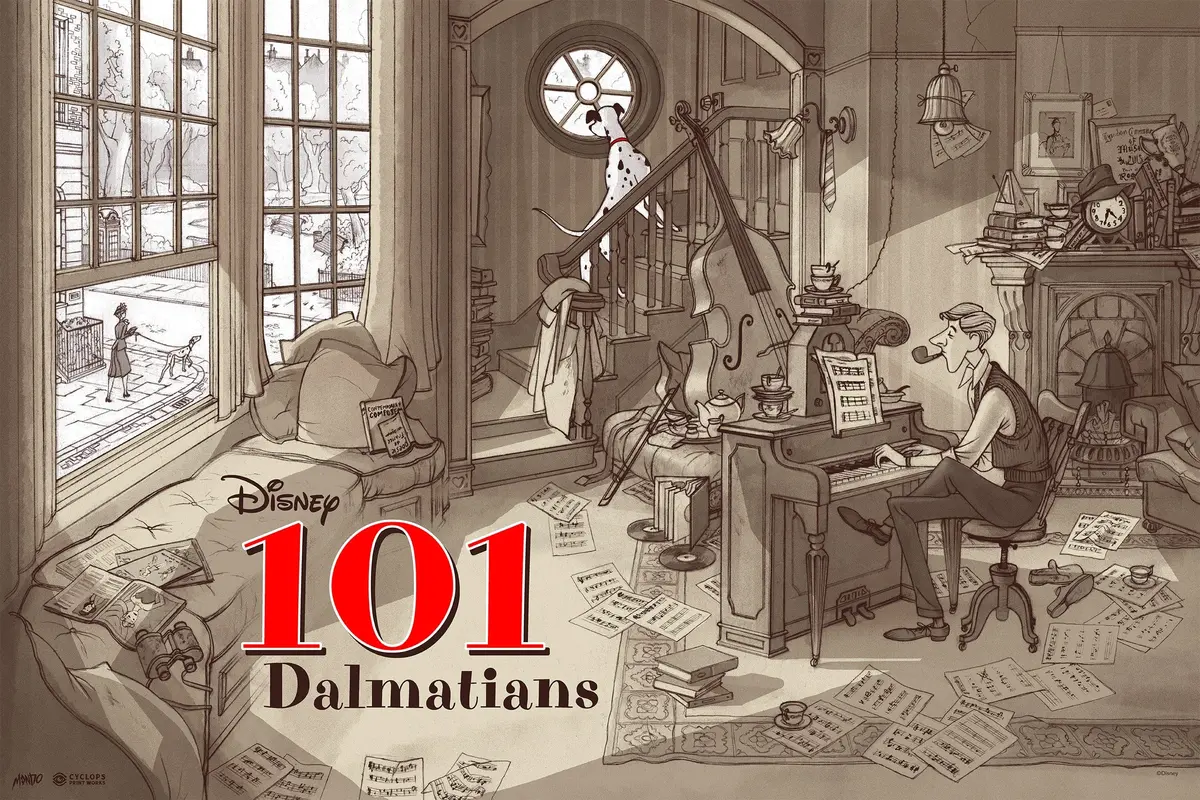 Mondo X Cyclops Print Works Print #04: 101 Dalmations 1
